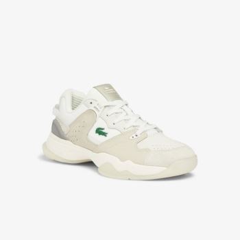 Lacoste T-Point Nubuck Leather Sneakers Dámské - Tenisky Bílé / Bílé | CZ-Nmlcys